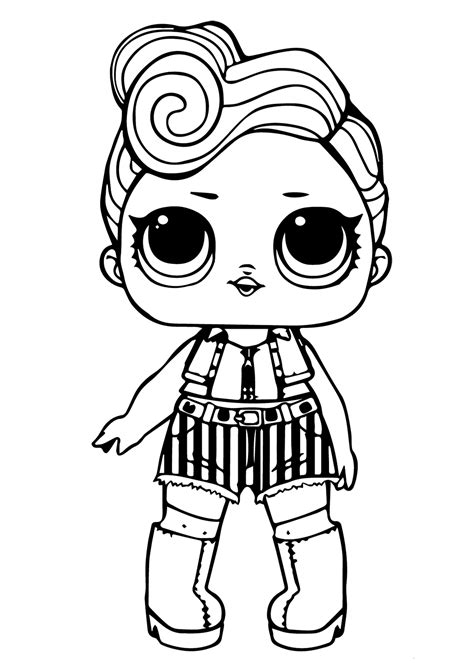 Lol Omg Dolls Coloring Pages Snowlicious Xcoloringscom Pink Baby Lol