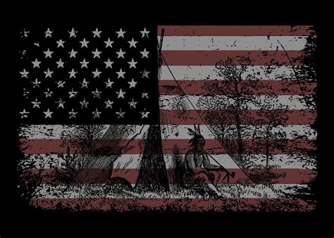 Native American Flag Poster By Professionaldesigns Displate