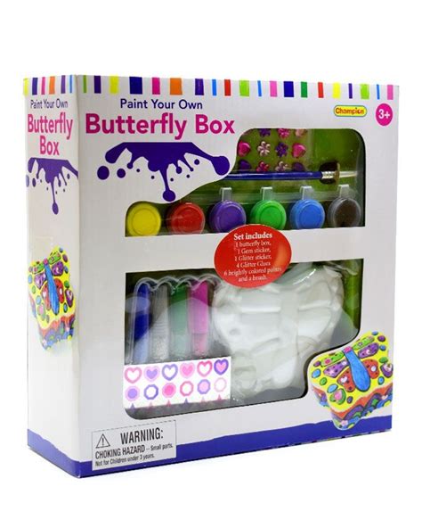 Paint Your Own Butterfly Box Top Toys