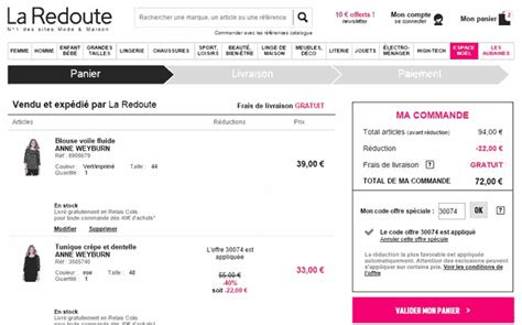 N'oubliez pas non plus de vous munir d'un code promo la redoute pour accéder à toutes les promotions la redoute. Code promo la redoute - Code reduction la redoute