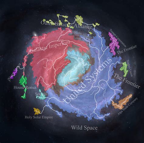 Star Wars Inspired Galaxy Map Rimaginarymaps