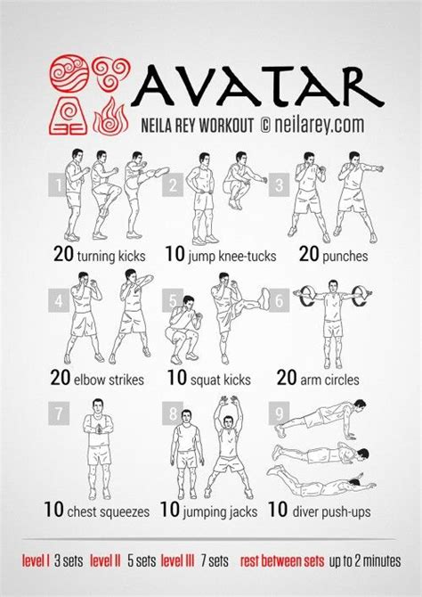 Avatar The Last Airbender Neila Rey Workout Bodyweight Workout Cardio