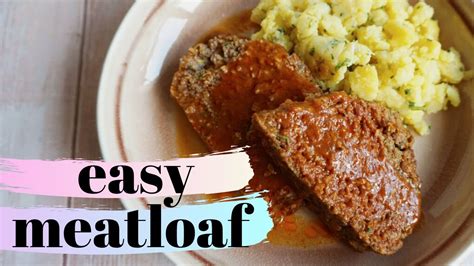 easy meatloaf recipe     moist  flavorful meatloaf youtube