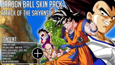 Dragon Ball Skin Pack Attack Of The Saiyans