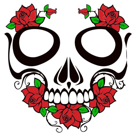 Skull And Roses Free Svg