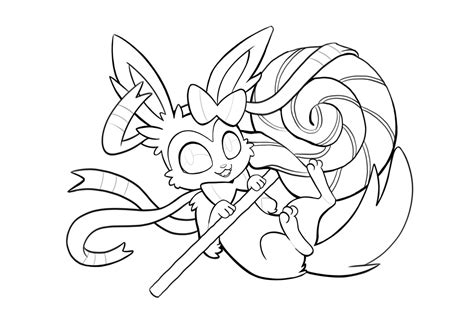 Pokemon Sylveon Coloring Pages At Getdrawings Free Download