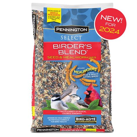 Pennington Select Birders Mealworm Blend Dry Wild Bird Seed And Feed
