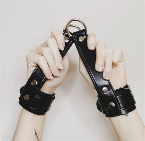 Suspension Handcuffs For Hanging Natural Leather Bands Bdsm Etsy