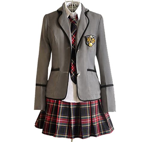 Girls Formal Felt School Uniform Blazer With Skirtschool Jacket Buy