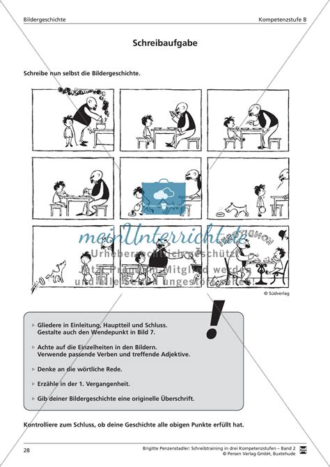 Bildergeschichte 4 klasse mit lösungen pdf. Schreibtraining Bildergeschichte: Kompetenzstufe B ...