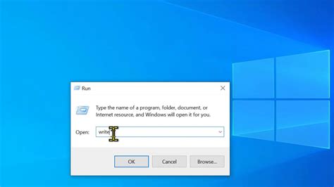 How To Open Wordpad In Windows 10 Using Run Command Youtube