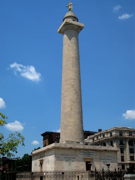 Washington Monument In Baltimore Md International Society For