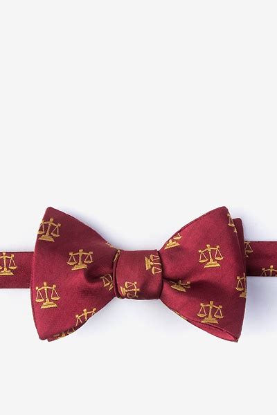 Burgundy Justice Served Bow Tie Lawyer Bow Tie
