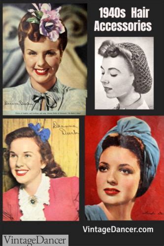 1940s Vintage Hair Accessories 4 Authentic Styles