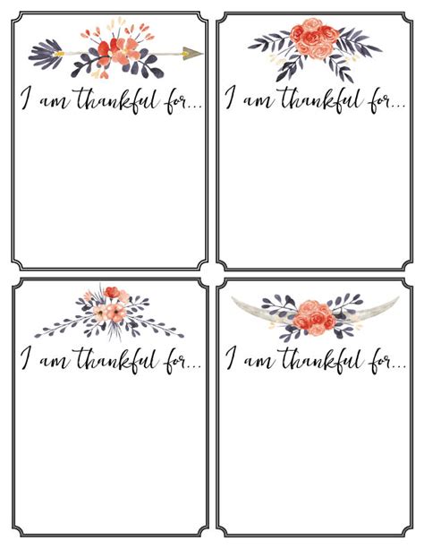 Free Printable Thankful For You Cards

