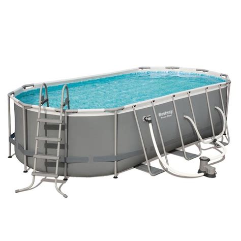 Bestway 18 Ft X 9 Ft X 48 In Rectangle Above Ground Pool In The Above