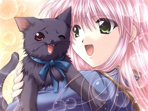 40 Cute Anime Cat Wallpaper