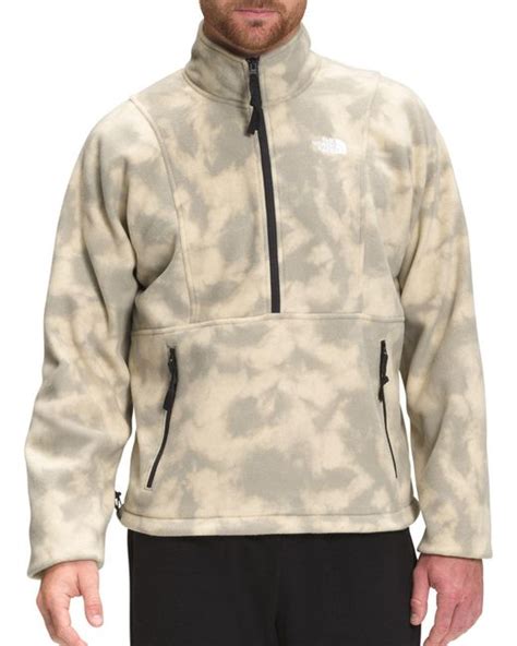 The North Face Printed Tka Attitude 14 Zip Fleece Jacket In Natural For Men Lyst