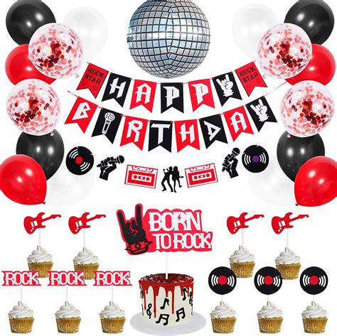 Rock And Roll Music Theme Birthday Party Decorations Pre