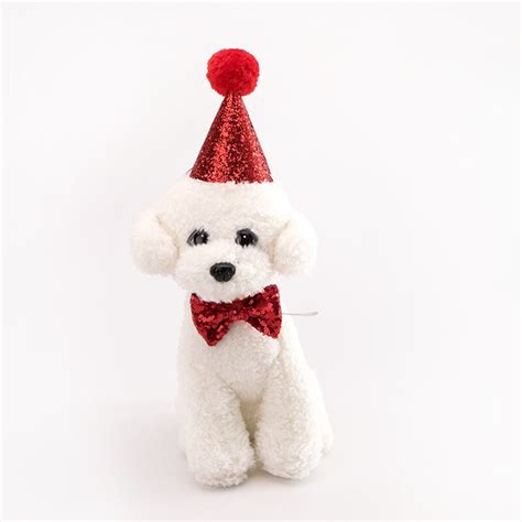 Hat For Dogs Pet Cat Dog Birthday With Bowknot Tie Costume Headwear