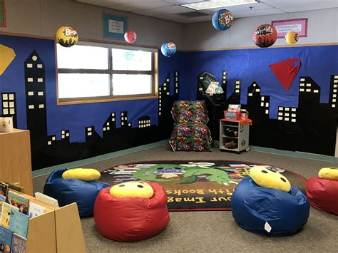 Pin By Melissa Champey On Super Hero Library Superhero Classroom