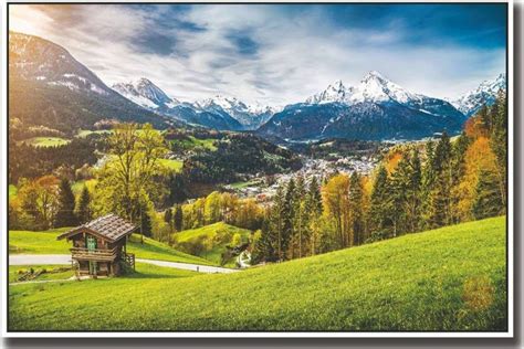 Poster Switzerland Greenery Sl1196 Wall Poster 13x19 Inches Matte