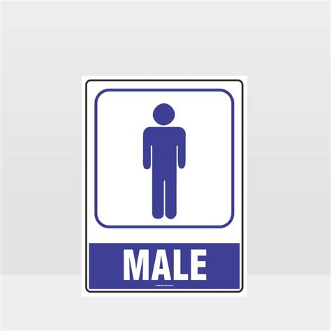 Male Toilet Symbol Sign Noticeinformation Sign Hazard Signs Nz