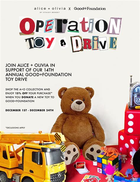 Operation Toy Drive At Alice Olivia River Oaks District