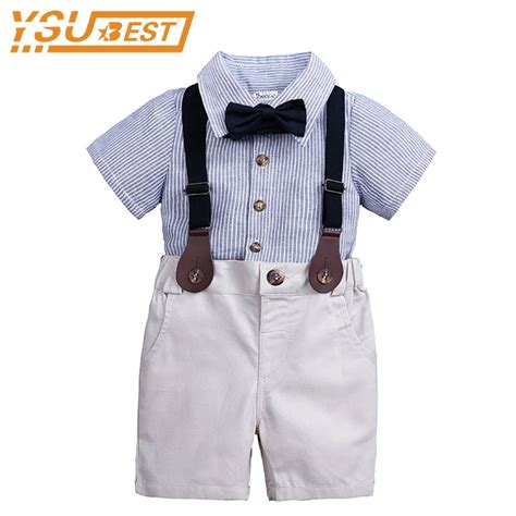 Baby Boy Gentleman Clothes Set Summer Boys Suit For Toddler Kid Formal