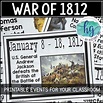 War of 1812 Timeline {A Printable for Your Classroom} - By History Gal