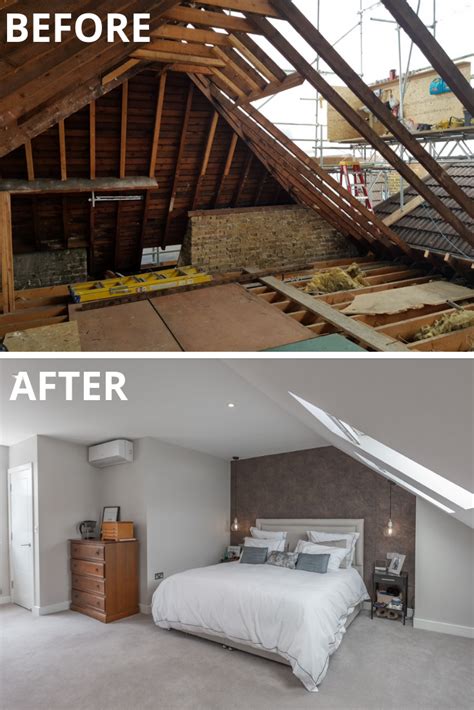 Finished Attic Before And After Hall