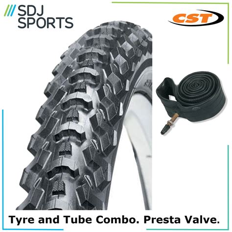 1x Cst Eiger 26 X 195 Mtb Mountain Bike Tire With Presta Inner Tube