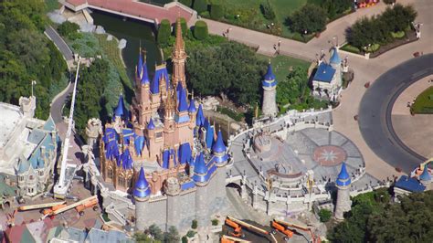 Cinderella Castle Seen Glimmering Gold In Newly Released Aerial Photos