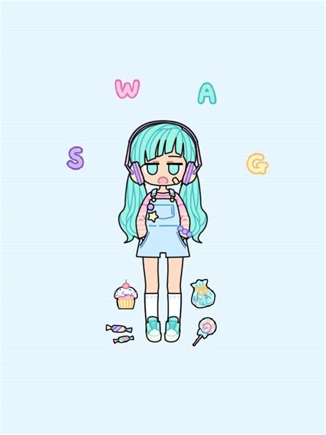 Pastel Girl 9 Dessin Fond Ecran