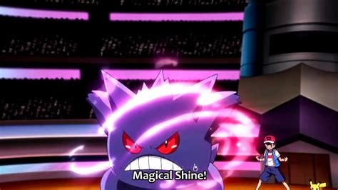 Ashs Gengar Used Dazzling Gleam First Time Youtube