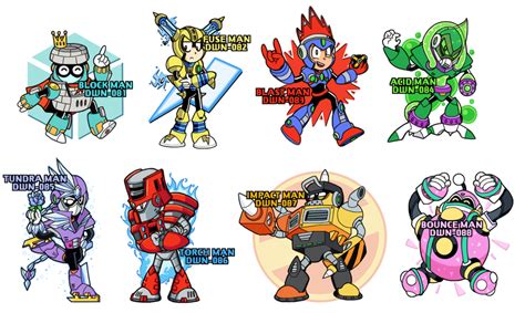Mega Man 11 The Eight Robot Masters By Douglasartgallery On Deviantart
