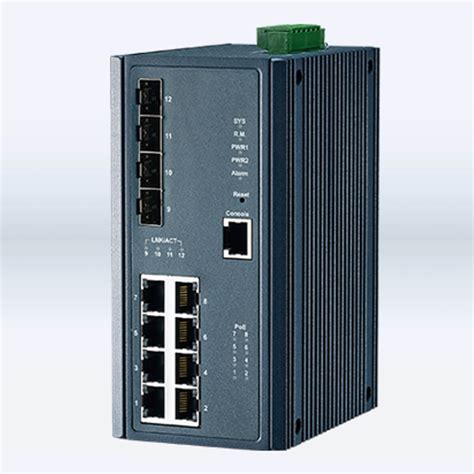 12 Port Managed Ethernet Switch Ec 8tx4fx Besd