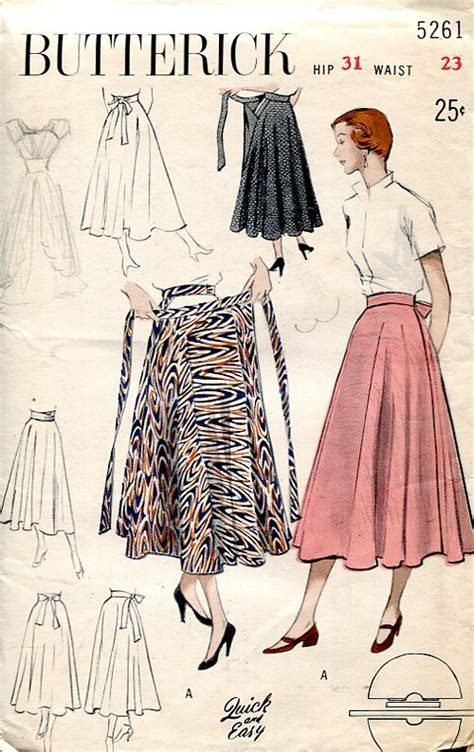 butterick 5261 a vintage sewing patterns fandom