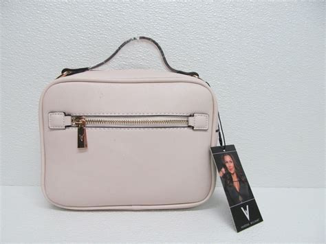 Vanessa Williams Lush Crossbody Camera Bag Ivory Faux Leather New Ebay