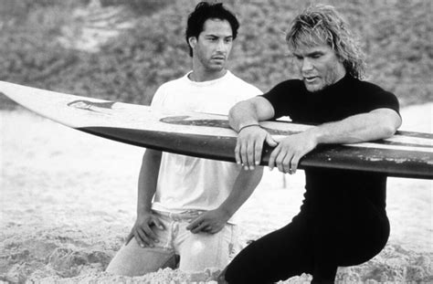Patrick Swayze And Keanu Reeves Point Break 1991 Photographic Print For Sale