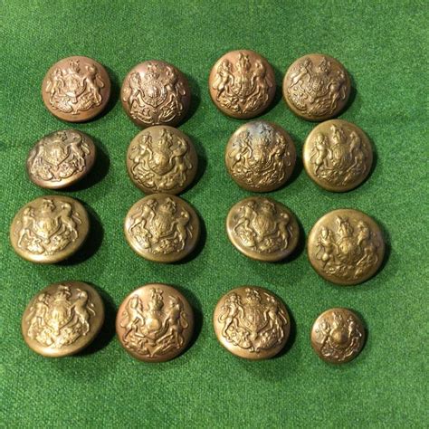 16x Ww1 British Army Buttons Collection Of Army General Etsy Uk Ww1