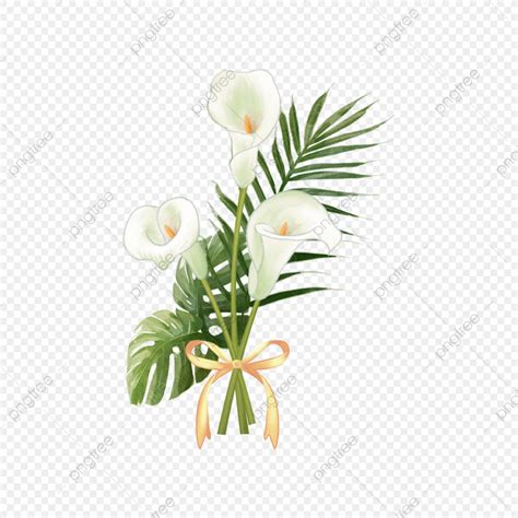 Calla Lily Png Picture White Calla Lily Wedding Flower Leaves White