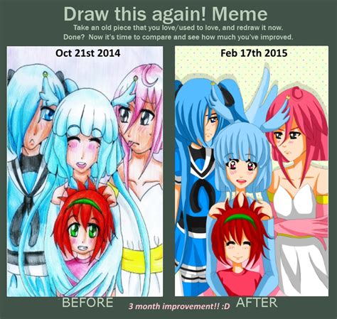 Draw This Again Meme Drawing From 3 Months Ago By Nekokorochii On
