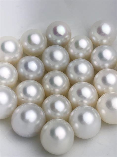 14mm White South Sea Loose Pearls Round 14mm 149mm Aaa Quality