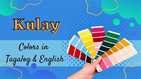 Tagalog Learning 2 Kulay Colors In Tagalog And English Youtube