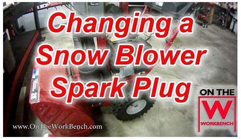 Troy Bilt / MTD Snow Blower Spark Plug Change - YouTube