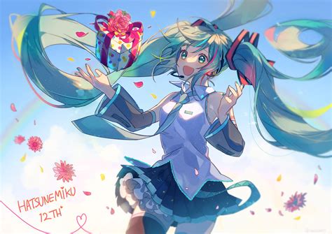 Anime Picture Vocaloid Hatsune Miku Tatsumi3 Single Highres Open Mouth