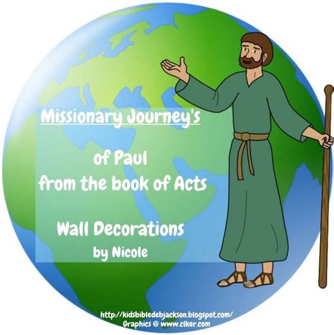 Missionary Journeys Of Paul From The Book Of Acts Wall Decorations By
