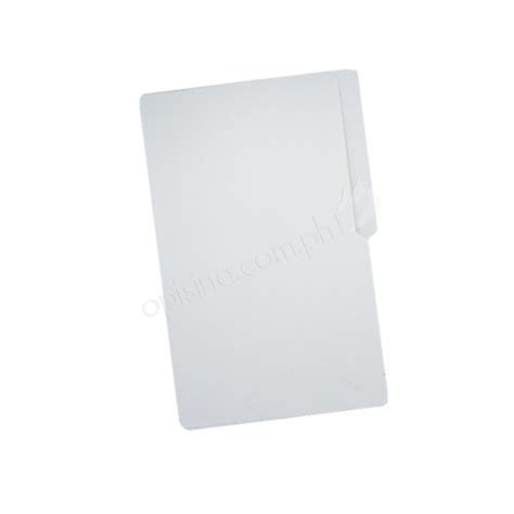 Plastic File Folder Long White Office Basics