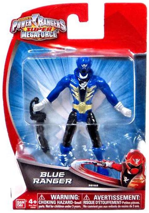 Power Rangers Super Megaforce Blue Ranger 4 Action Figure Bandai